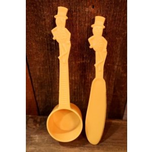 画像: nt-250205-78 PLANTERS / MR.PEANUT 1990's Butter Knife &  Measuring Spoon