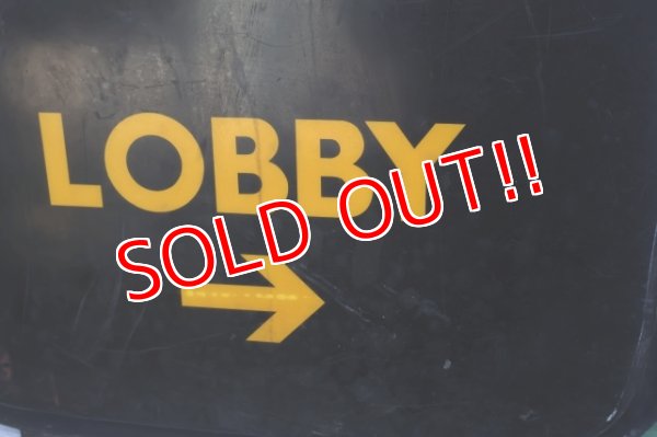 画像4: dp-260204-48 Best Western 1980's "LOBBY →" Sign