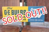 画像: dp-260204-57 GENERAL ELECTRIC / 1940's-1950's GE BULBS W-sided Metal Sign