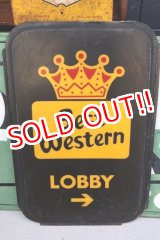 画像: dp-260204-48 Best Western 1980's "LOBBY →" Sign