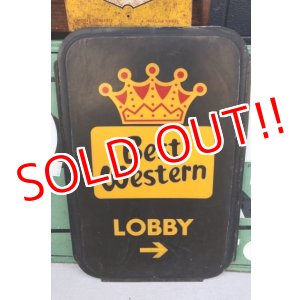 画像: dp-260204-48 Best Western 1980's "LOBBY →" Sign