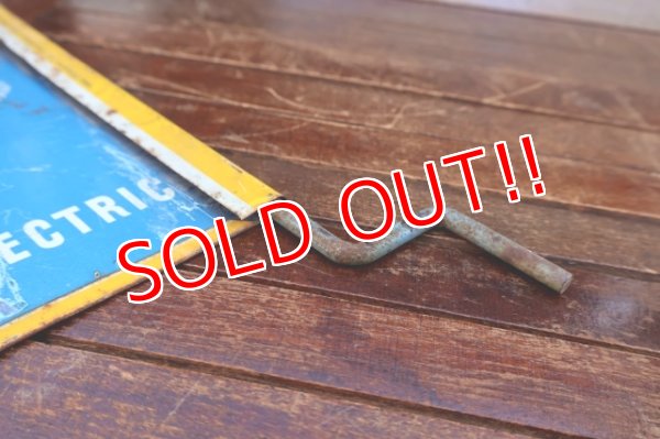 画像11: dp-260204-57 GENERAL ELECTRIC / 1940's-1950's GE BULBS W-sided Metal Sign