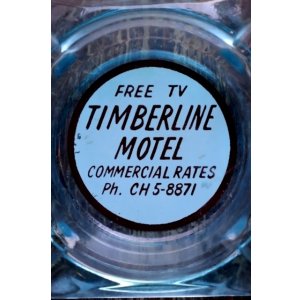 画像: dp-260204-60 TIMBERLINE MOTEL VINTAGE GLASS ASHTRAY