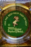 画像1: dp-260204-60 TRAVELODGE VINTAGE GLASS ASHTRAY