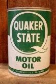 画像1: dp-260204-86 QUAKER STATE 1950's-1960's MOTOR OIL ONE U.S. QUART CAN