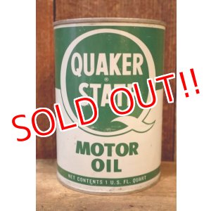 画像: dp-260204-86 QUAKER STATE 1950's-1960's MOTOR OIL ONE U.S. QUART CAN