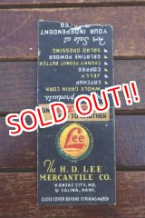 画像: dp-260204-120 THE H.D. LEE MERCANTILE CO. 1930's-1940's  Match Book