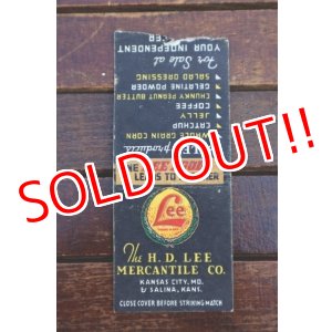 画像: dp-260204-120 THE H.D. LEE MERCANTILE CO. 1930's-1940's Match Book