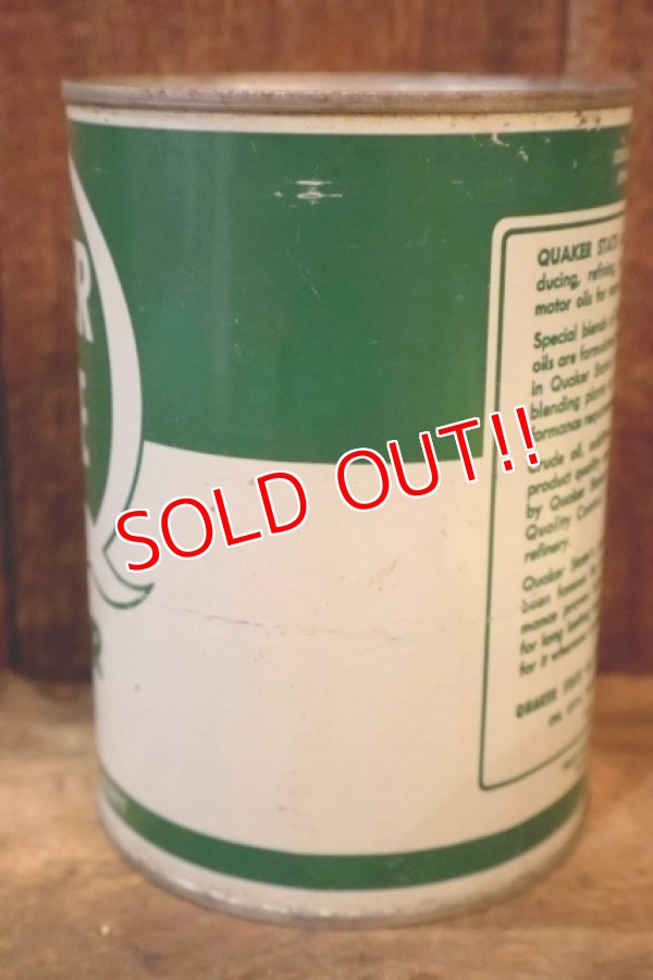 画像3: dp-260204-86 QUAKER STATE 1950's-1960's MOTOR OIL ONE U.S. QUART CAN