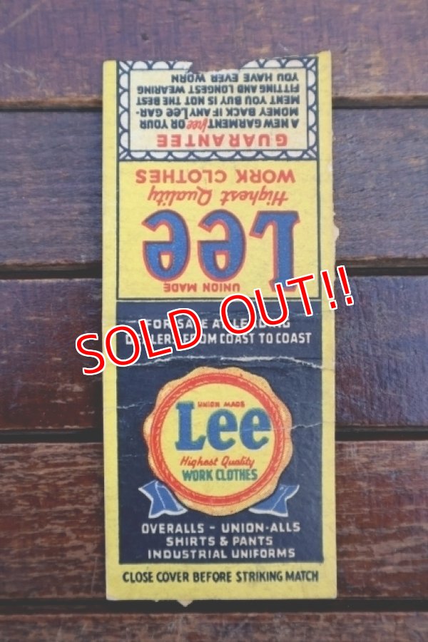 画像1: dp-260204-120 Lee 1940's-1950's Match Book