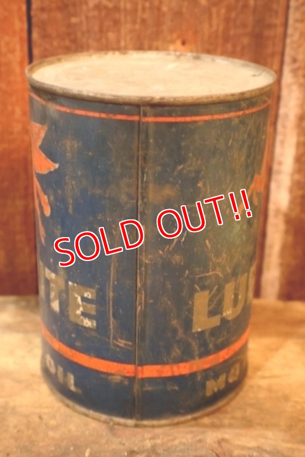 画像5: dp-260204-88 Mobil LUBRITE / 1950's-1960's MOTOR OIL ONE U.S. QUART CAN