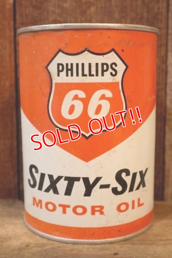 画像1: dp-260204-85 PHILLIPS 66 / SIXTY-SIX ONE U.S. QUART CAN