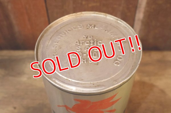 画像5: dp-260204-87 Mobil Mobiloil 1950's-1960's ONE U.S. QUART CAN