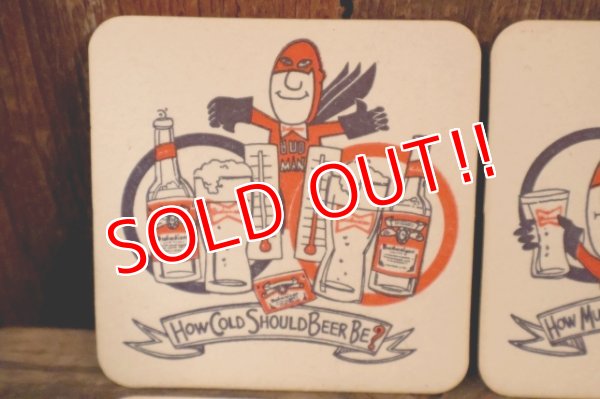 画像2: ct-200101-28 Budweiser / BUD MAN 1970's-1980's Coaster Set