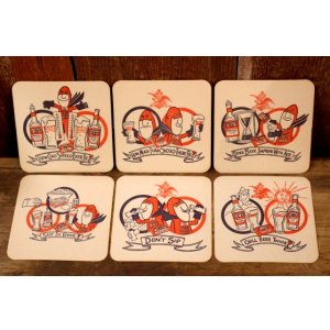 画像: ct-200101-28 Budweiser / BUD MAN 1970's-1980's Coaster Set