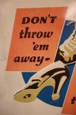 画像8: dp-260204-06 CAT'S PAW Rubber Heels 1940's Advertising Metal Sign