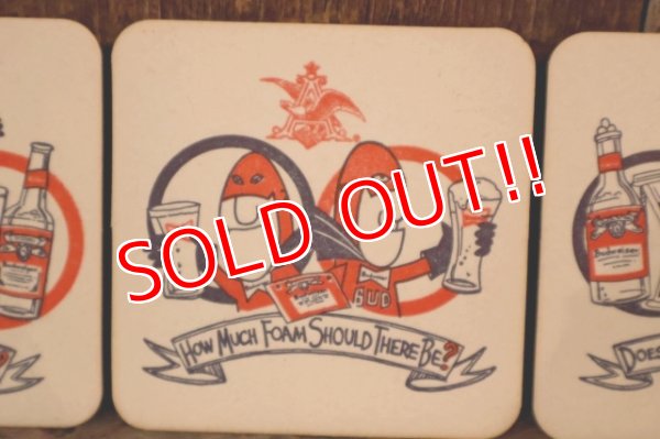 画像3: ct-200101-28 Budweiser / BUD MAN 1970's-1980's Coaster Set
