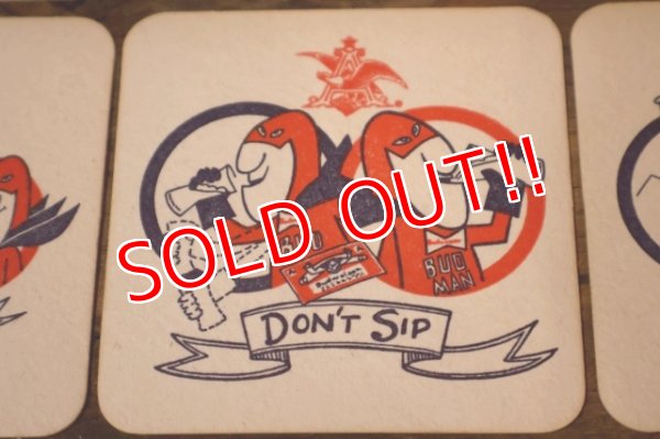 画像6: ct-200101-28 Budweiser / BUD MAN 1970's-1980's Coaster Set