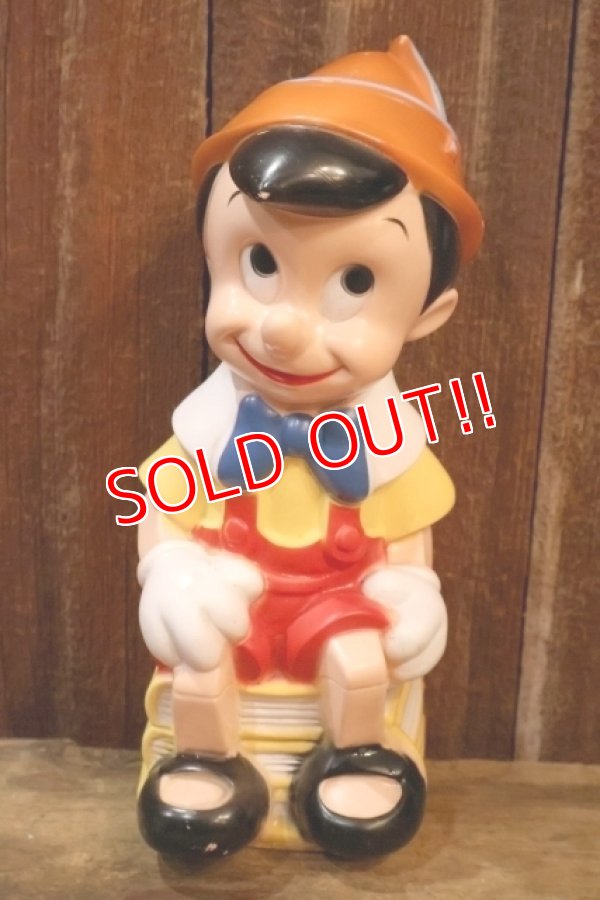 画像1: ct-251201-53 Pinocchio / PLAY PAL PLASTIC 1970's Plastic Coin Bank