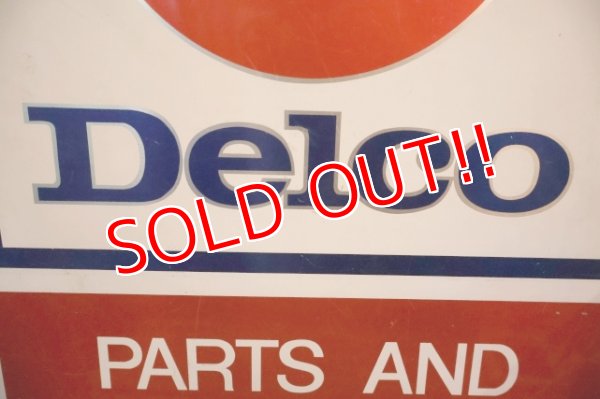 画像11: dp-260204-46 Delco 1960's W-sided Metal Sign
