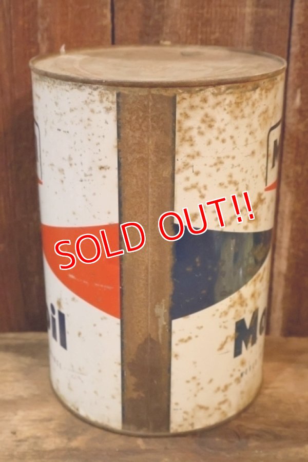 画像6: dp-260204-70 Mobil Mobiloil 1950's-1960's 5 U.S. QUARTS CAN