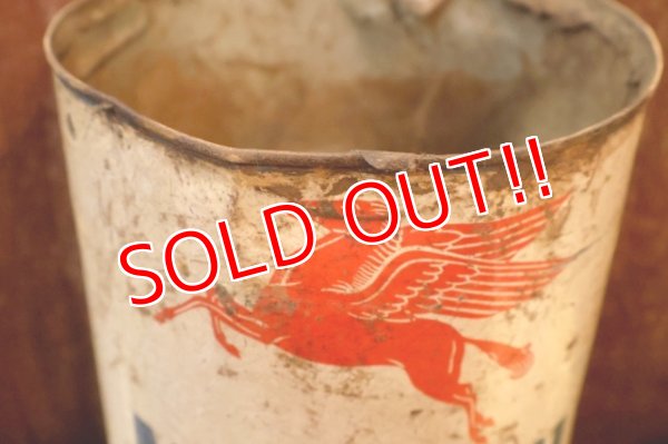 画像4: dp-260204-71 Mobil Mobiloil 1940's-1950's 5 U.S. QUARTS CAN