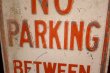 画像3: dp-260204-08 NO PARKING BETWEEN SIGNS → STEEL EMBOSSED STREET ROAD SIGN