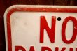 画像2: dp-260204-08 NO PARKING 8 A.M. TO 4 P.M. STEEL EMBOSSED STREET ROAD SIGN