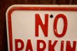 画像2: dp-260204-08 NO PARKING 8 A.M. TO 4 P.M. STEEL EMBOSSED STREET ROAD SIGN