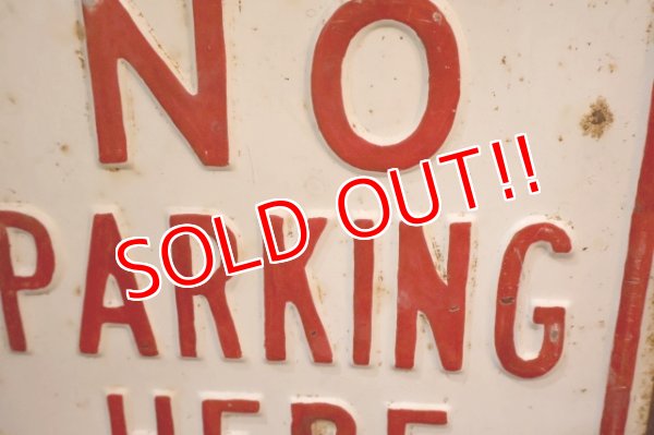 画像3: dp-260204-08 NO PARKING HERE TO CORNER STEEL EMBOSSED STREET ROAD SIGN