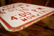 画像5: dp-260204-08 NO PARKING 8 A.M. TO 4 P.M. STEEL EMBOSSED STREET ROAD SIGN