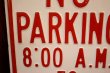 画像3: dp-260204-08 NO PARKING 8 A.M. TO 4 P.M. STEEL EMBOSSED STREET ROAD SIGN