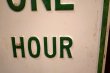 画像3: dp-260204-08 ONE HOUR PARKING STEEL EMBOSSED STREET ROAD SIGN