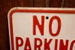 画像2: dp-260204-08 NO PARKING 8 A.M. TO 4 P.M. STEEL EMBOSSED STREET ROAD SIGN