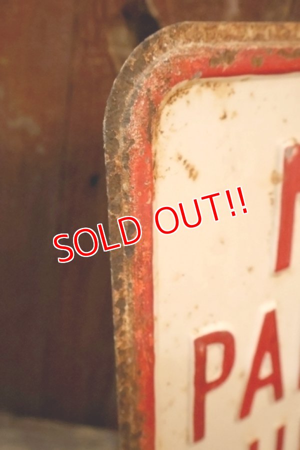 画像6: dp-260204-08 NO PARKING HERE TO CORNER STEEL EMBOSSED STREET ROAD SIGN