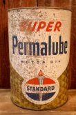 画像1: dp-260204-69 STANDARD OIL COMPANY SUPER Permalube MOTOR OIL 1 1/4 GALLONS CAN