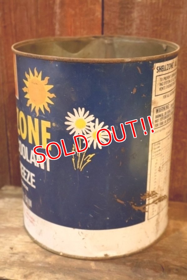 画像5: dp-260204-63 SHELL 1960's SHELLZONE COOLANT AND ANTI-FREEZE 1 U.S. GALLON CAN