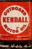 画像2: dp-260204-98 KENDALL 1940's-1950's OUTBOARD MOTOR OIL ONE U.S. QUART CAN