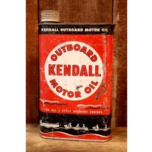画像: dp-260204-98 KENDALL 1940's-1950's OUTBOARD MOTOR OIL ONE U.S. QUART CAN