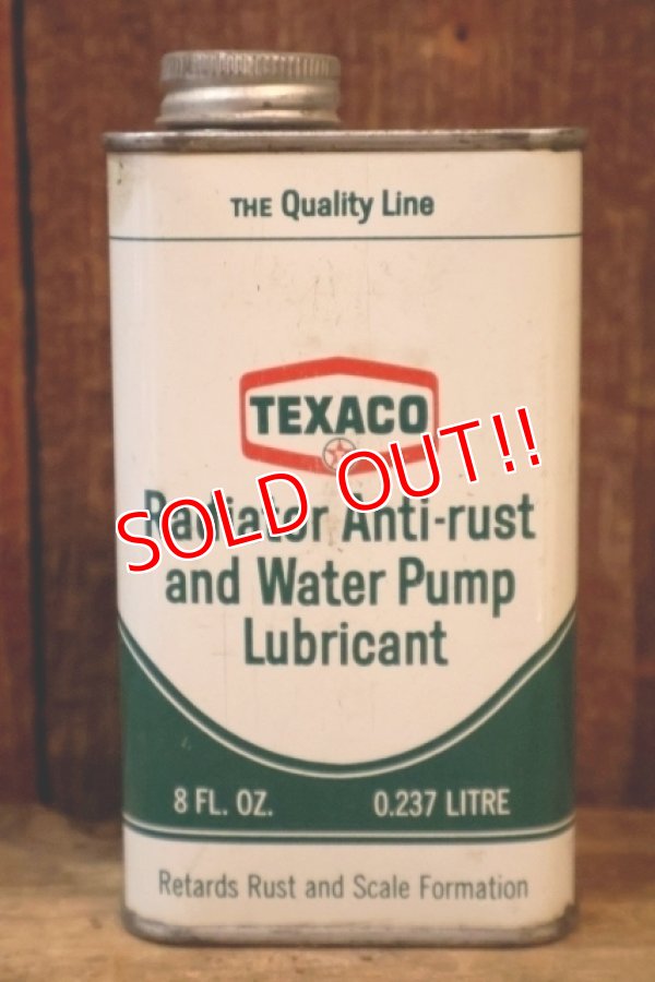 画像1: dp-260204-95 TEXACO Radiator Anti-Rust and Water Pump Lubricant 1960's 8 FL.OZ. CAN