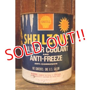 画像: dp-260204-63 SHELL 1960's SHELLZONE COOLANT AND ANTI-FREEZE 1 U.S. GALLON CAN