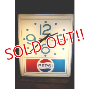 画像: dp-260204-04 PEPSI 1970's-1980's Lighted Wall Clock