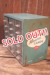 画像: dp-260204-54 EVEREADY / 1950's-1960's Miniature LAMPS Metal Cabinet