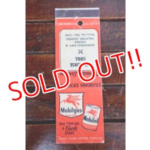 画像: dp-260204-120 Mobiloil Mobilgas 1940's Matchbook