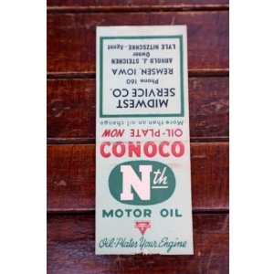 画像: dp-260204-120 CONOCO N th MOTOR OIL1940's Matchbook
