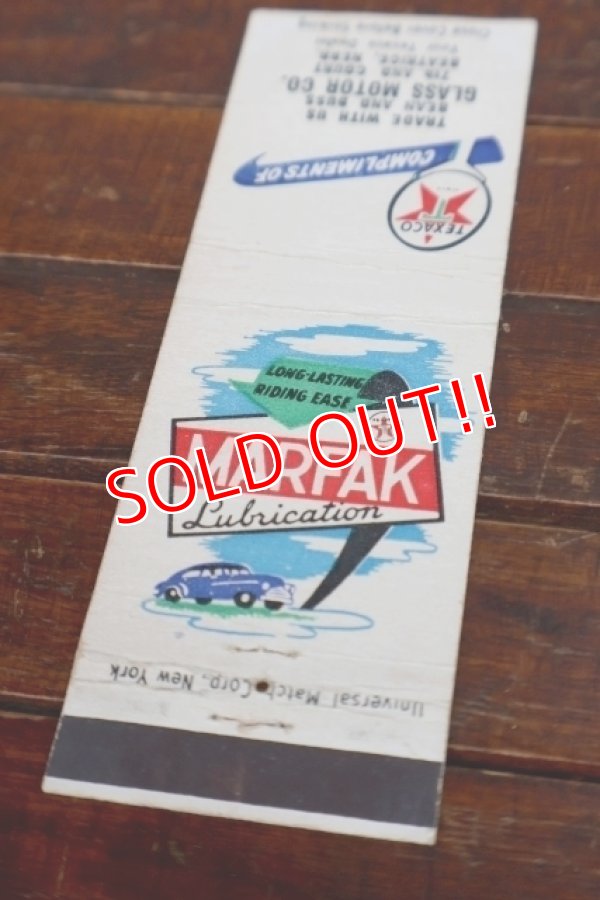 画像2: dp-260204-120 TEXACO MARFAK 1950's Matchbook