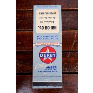 画像: dp-260204-120 DERBY OIL 1940's-1950's Matchbook