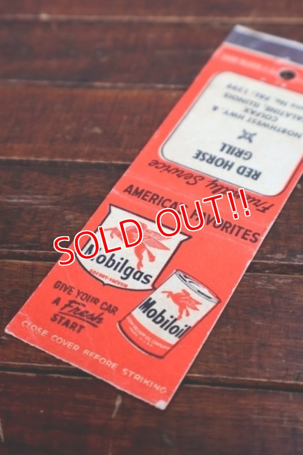 画像2: dp-260204-120 Mobiloil Mobilgas 1940's Matchbook