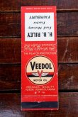 画像1: dp-260204-120 VEEDOL MOTOR OIL 1940's-1950's MATCH BOOK