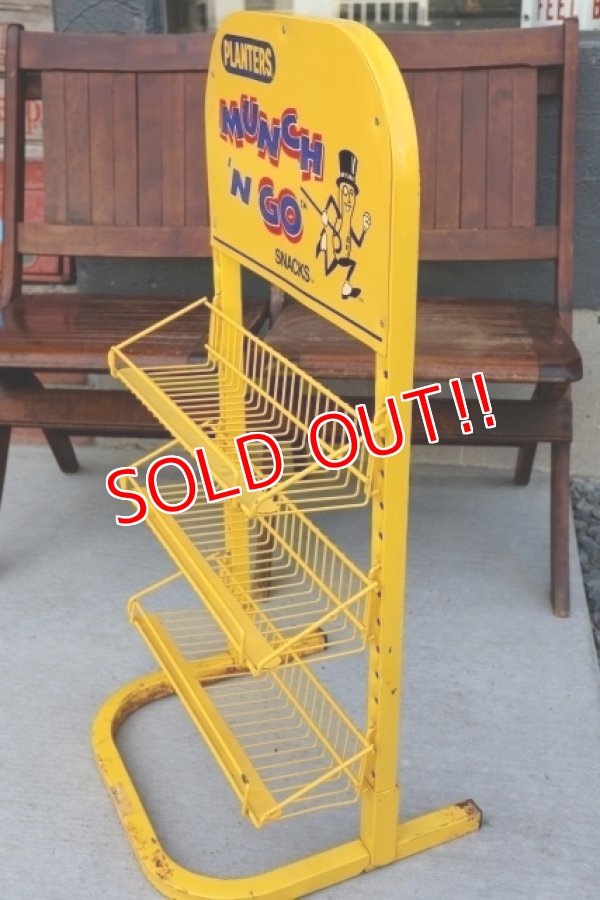 画像6: dp-260204-30 PLANTERS / MR.PEANUT 1980's〜"MUNCH 'N GO" METAL RACK